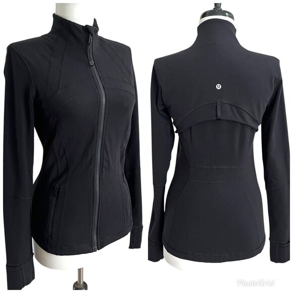 Lululemon Womens Define Zip Up Jacket Size 6 Black  Iconic Fitted Athleisure Run - Picture 1 of 13
